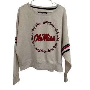 Colosseum Ole Miss Rebels Women’s XL Cropped Sweatshirt NWT NCAA